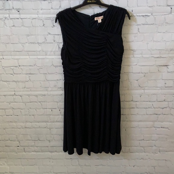 NWT BROOKS BROTHERS Ruched Jersey Dress in Navy - Picture 3 of 9
